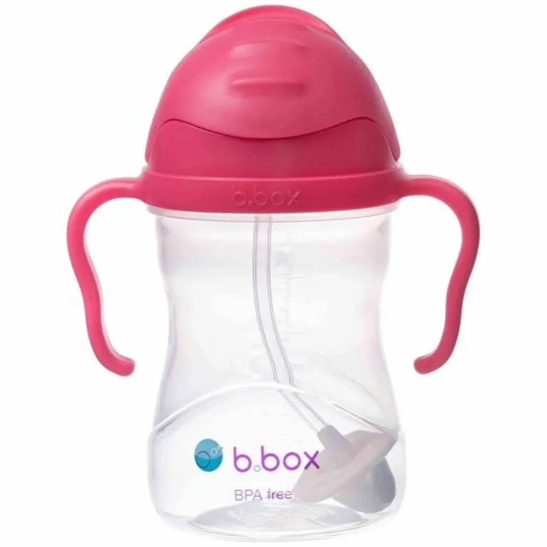 Bidon ze Słomką 240 ml Malinowy