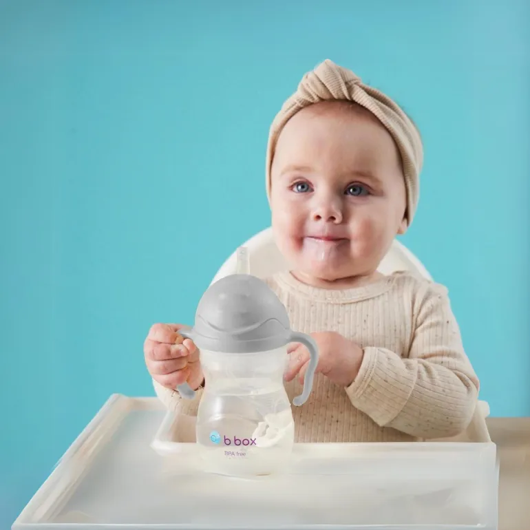 Bidon ze Słomką 240 ml Szary