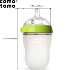 Butelka Antykolkowa Silikonowa Mom's Breast 250 Ml Green Baby