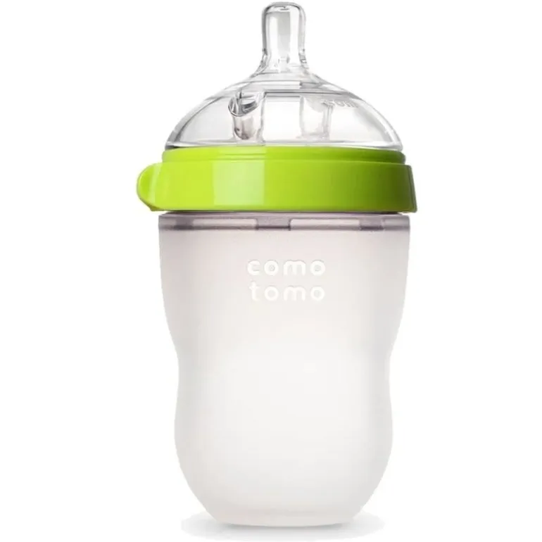 Butelka Antykolkowa Silikonowa Mom's Breast 250 Ml Green Baby
