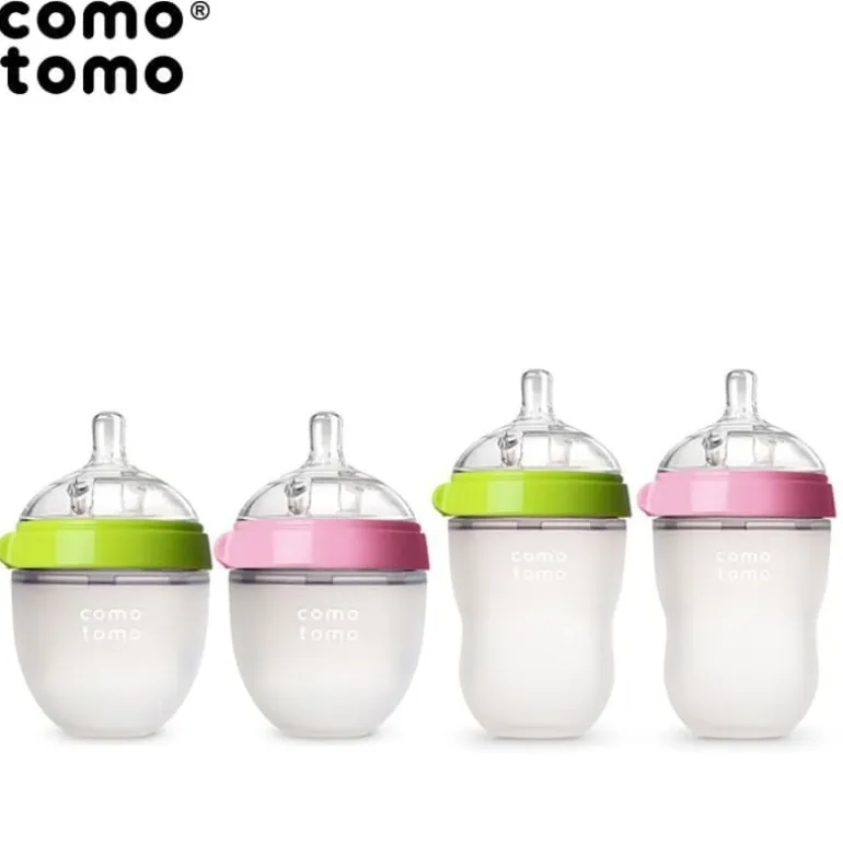 Butelka Antykolkowa Silikonowa Mom's Breast 250 Ml Pink Baby