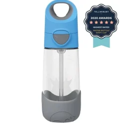 Butelka Tritanowa ze Słomką 450 ml Blue Slate