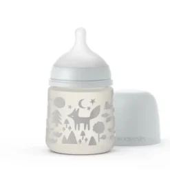 Butelka ze Smoczkiem Fizjologicznym Sx Pro Wolny Przepływ Fox Szary 150ml