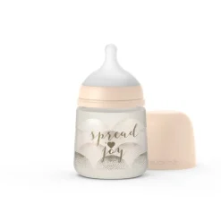 Butelka ze Smoczkiem Fizjologicznym Sx Pro Wolny Przepływ Spread Joy Beż 150 ml