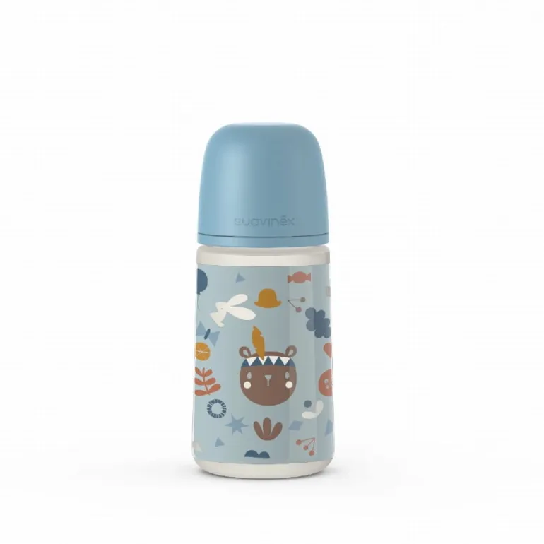 Butelka ze Smoczkiem Fizjologicznym Sx Pro Średni Przepływ Forest Niebieski 270ml