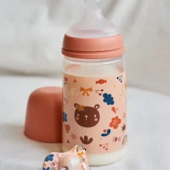 Butelka ze Smoczkiem Fizjologicznym Sx Pro Średni Przepływ Forest Różowy 270ml