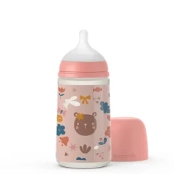 Butelka ze Smoczkiem Fizjologicznym Sx Pro Średni Przepływ Forest Różowy 270ml
