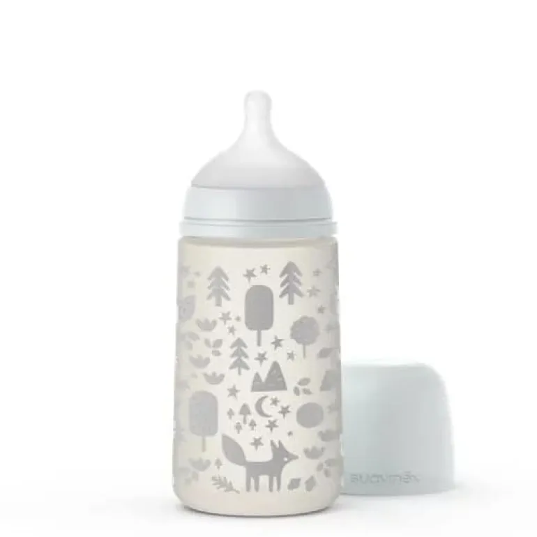 Butelka ze Smoczkiem Fizjologicznym Sx Pro Średni Przepływ Fox Szary 270ml