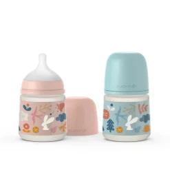 Butelka ze Smoczkiem Fizjologicznym Sx Pro Wolny Przepływ Forest Różowy 150ml