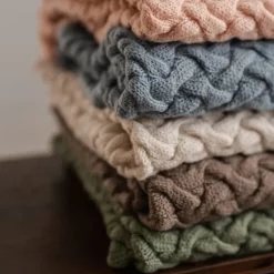 Ciepły Koc Merino 100% Stoned Green
