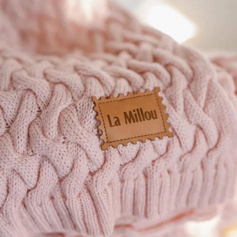 Ciepły Koc Merino 100% Stoned Pink