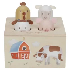 Drewniana zabawka pop-up Little Farm FSC