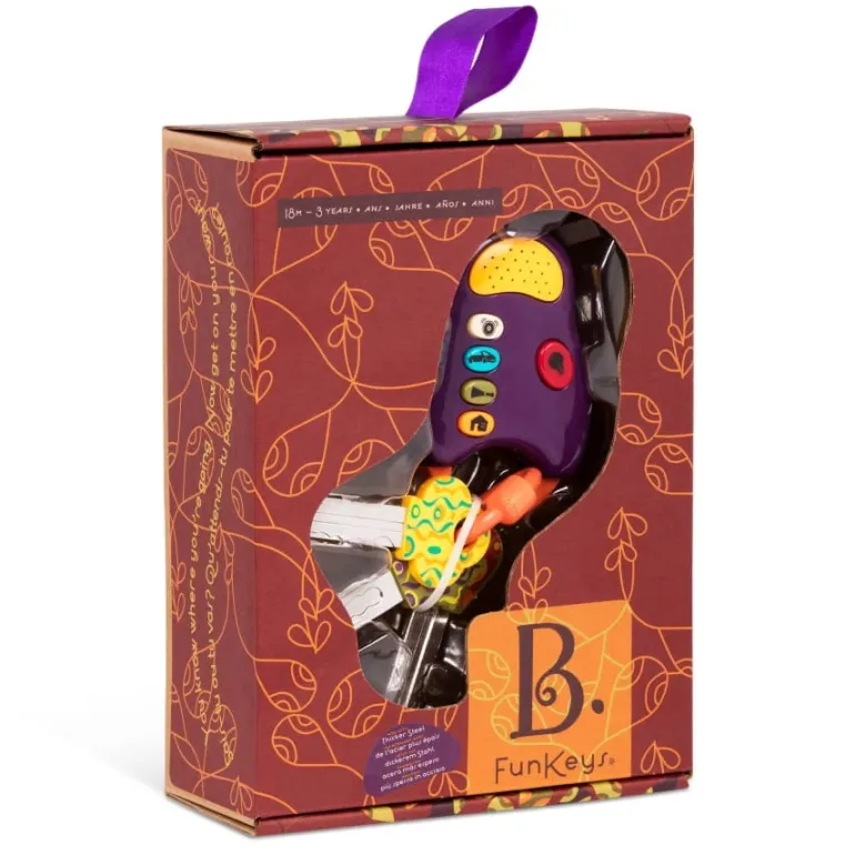 FunKeys – zestaw kluczy samochodowych z pilotem fioletowa