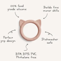 Gryzak Silikonowy Bransoletka Cat Stone