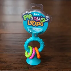 Grzechotko-gryzak z Przyssawką Niebieski
