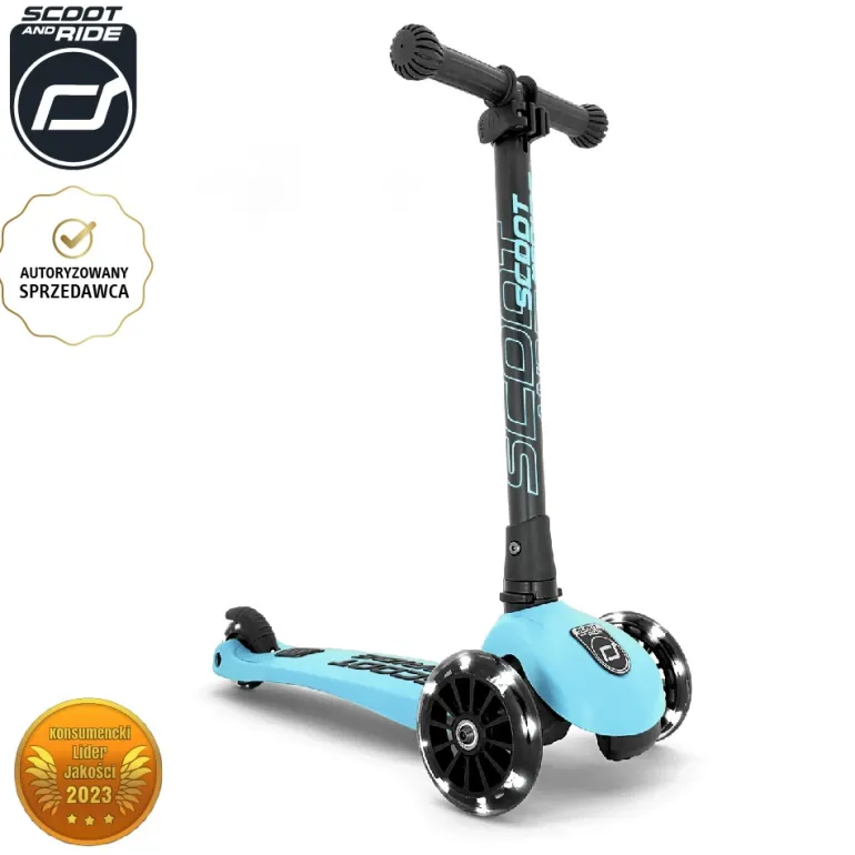 Hulajnoga Trójkołowa dla Dzieci Highwaykick 3 LED 3+ Blueberry