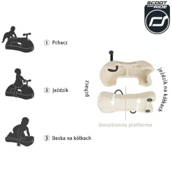 Jeździk Pchacz 3w1 My First 6m+ Sand