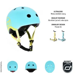 Kask dla Dzieci sxs-S 1-5 Lat Blueberry