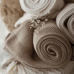 Kocyk Bambusowy Fir Light Beige