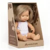 Lalka Dziewczynka Europejka Ciemny Blond 38 cm