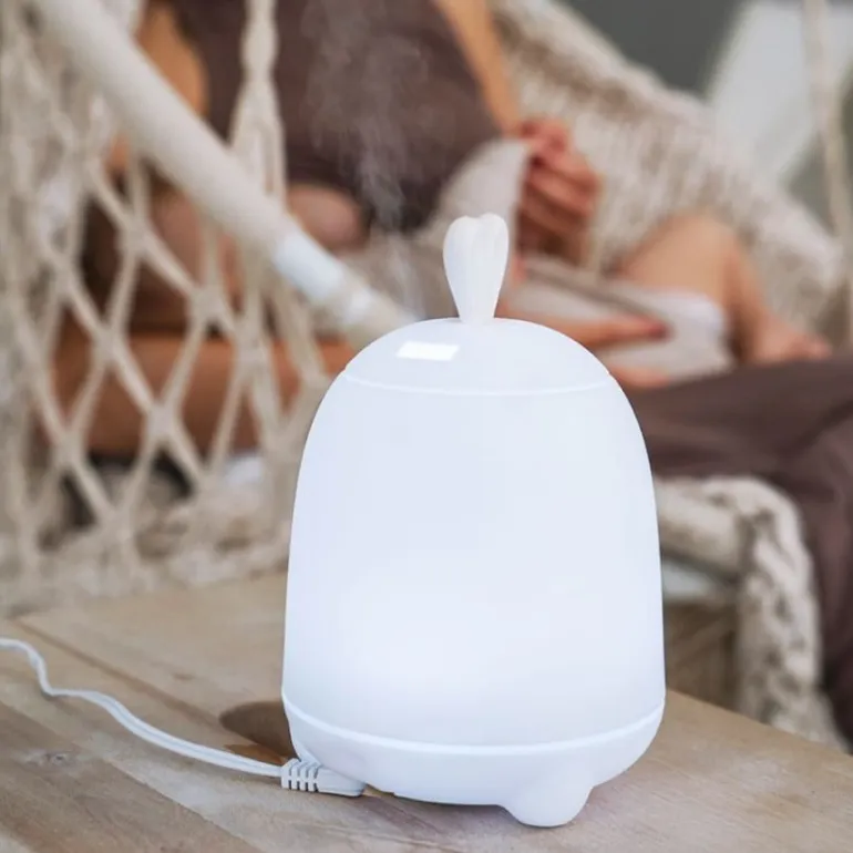 Lampka Led dla Dzieci Silikonowa Dyfuzor Królik Biały