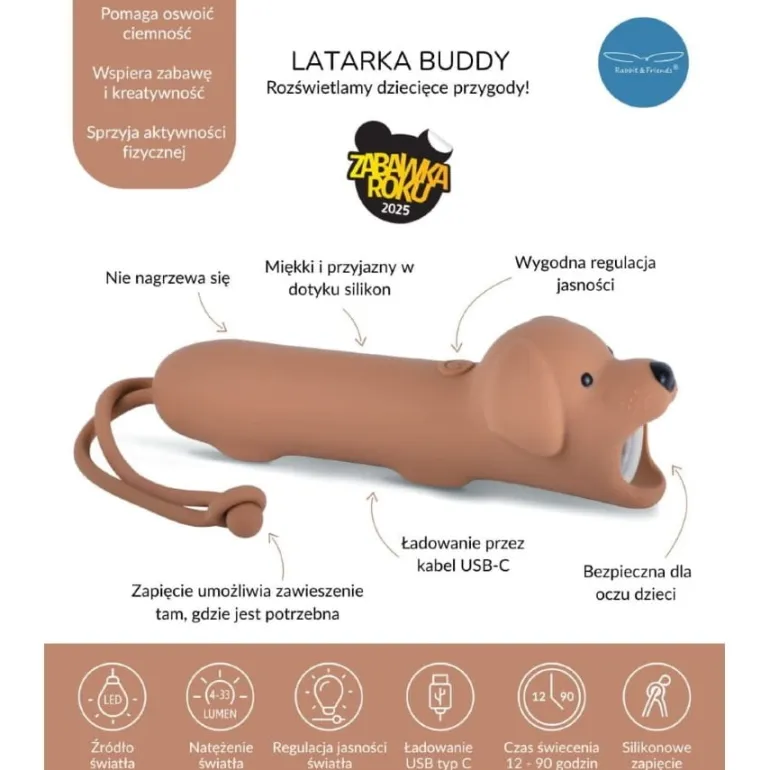 Latarka dla Dzieci Pies BUDDY
