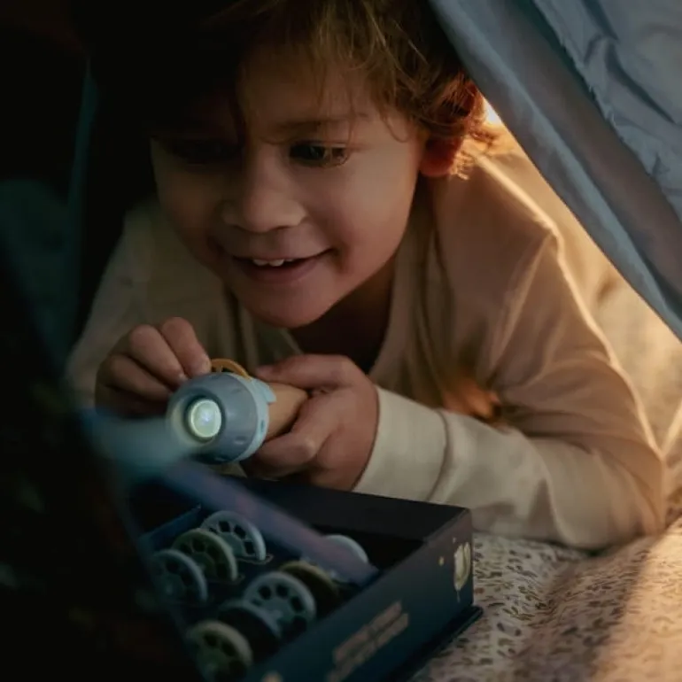 Latarka projektor z bajkami Błękit