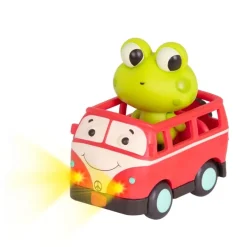 Light Up Cars – zestaw 3 miękkich AUTEK sensorycznych z Pasażerami - Żabką