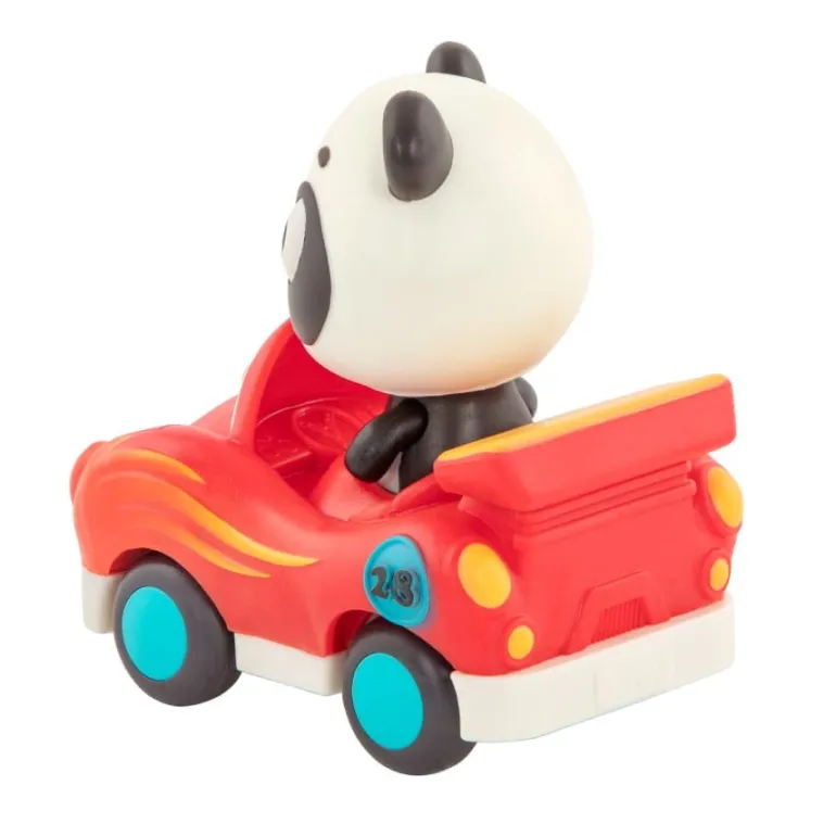 Light Up Cars – zestaw 3 miękkich AUTEK sensorycznych z Pasażerami - Pandą