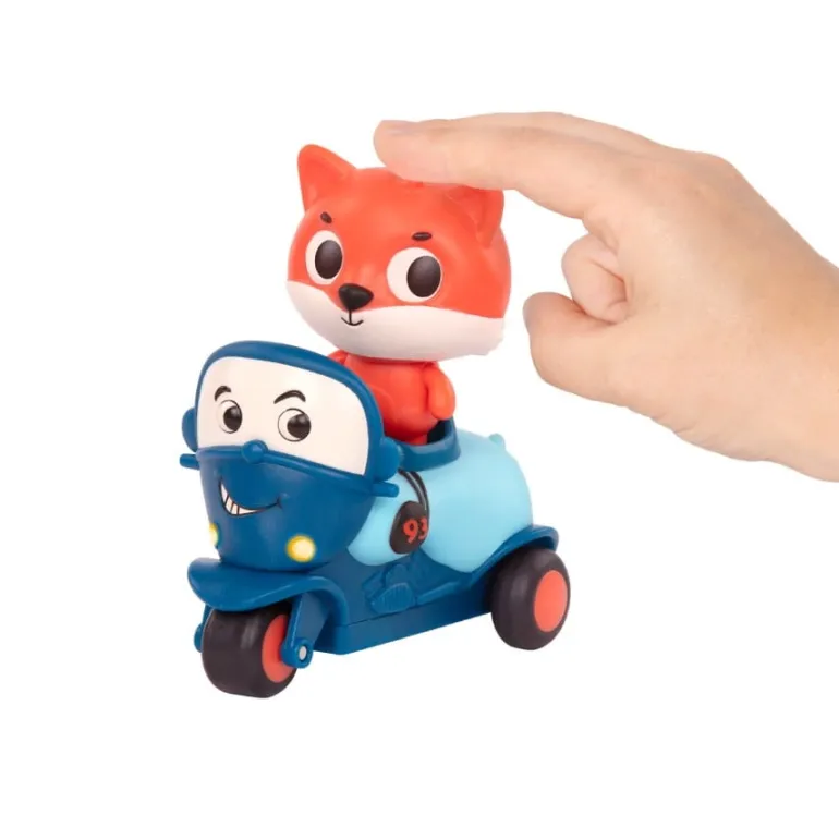 Light Up Cars – zestaw 3 miękkich AUTEK sensorycznych z Pasażerami - Pandą