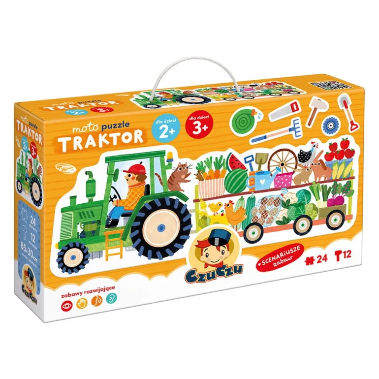 Moto puzzle Traktor 24el. 2+