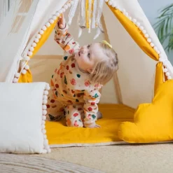 Namiot Tipi dla Dzieci Kremowy Miodek