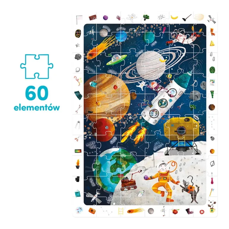 Obserwacyjne puzzle Kosmos 60el 4+