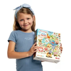 Obserwacyjne puzzle Mapa Polski 100el 5+