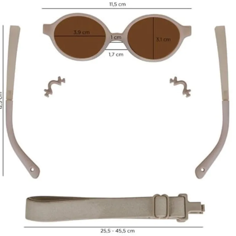 Okulary przeciwsłoneczne Dooky Gili 2w1 Beige 0-3