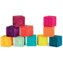 One Two Squeeze – klocki miękkie - zestaw mały - Miętowy