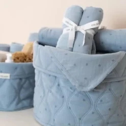 Otulacze muślinowe 70x70 cm - Pure Denim Blue