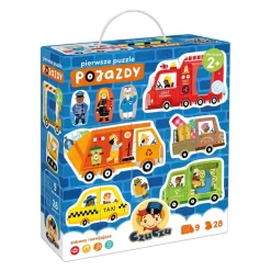 Pierwsze puzzle Pojazdy 28el 2+