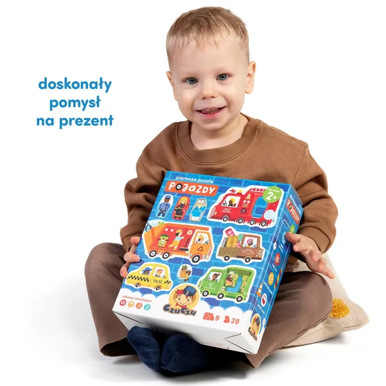 Pierwsze puzzle Pojazdy 28el 2+