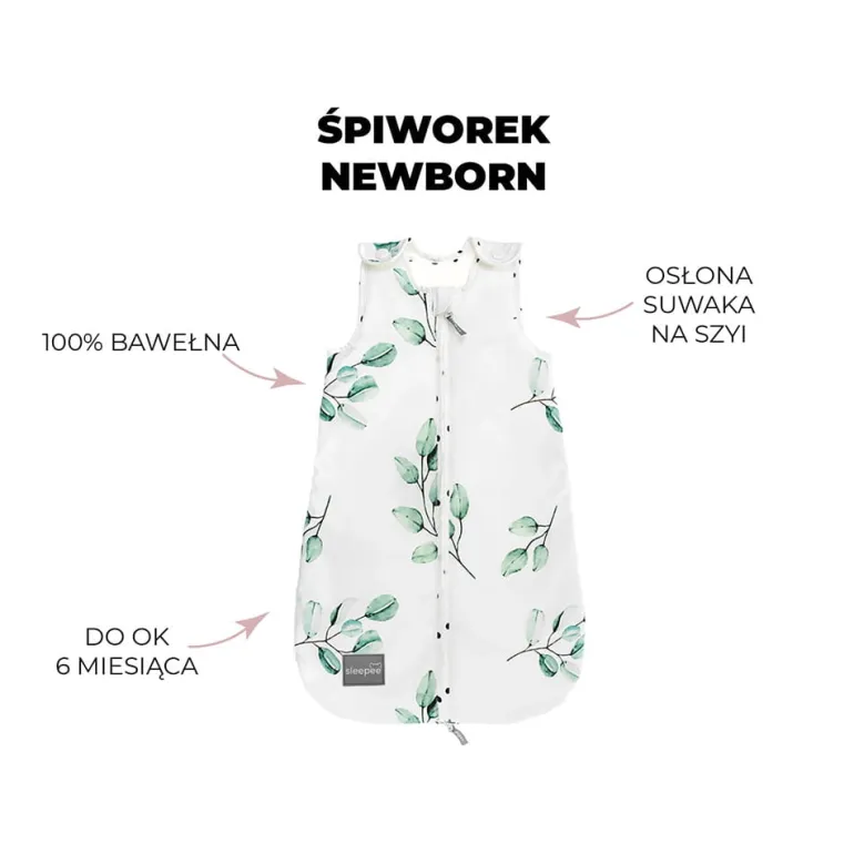 Śpiworek Niemowlęcy do Spania NewBorn Dots