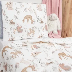 Pościel dla Niemowląt z Wypełnieniem Bawełniana 100x135 Forest Friends