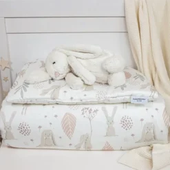Pościel dla Niemowląt z Wypełnieniem Bawełniana 100x135 Bunny New