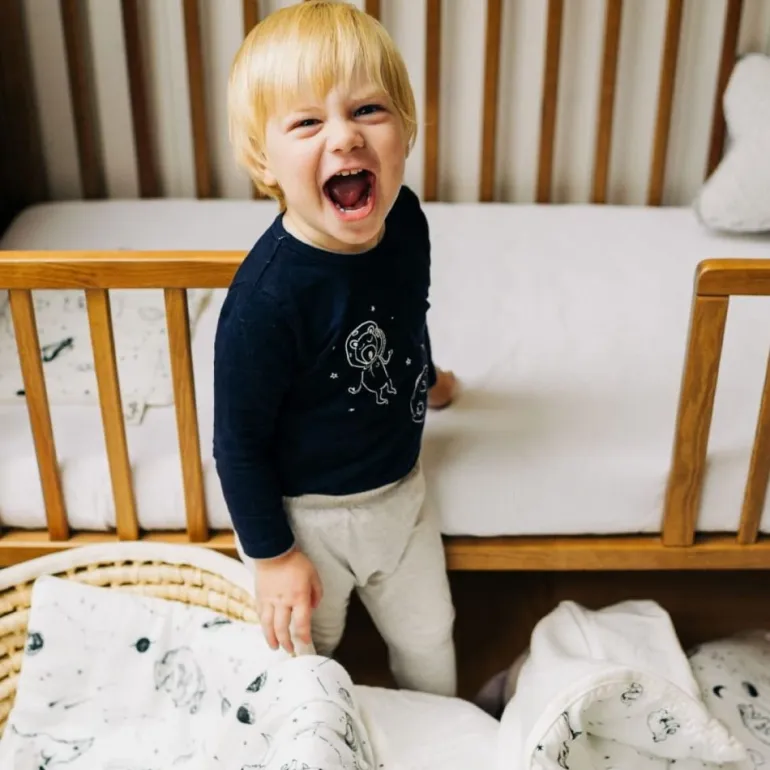 Prześcieradło do Łóżeczka 120x60 Bambusowe Basic Layette