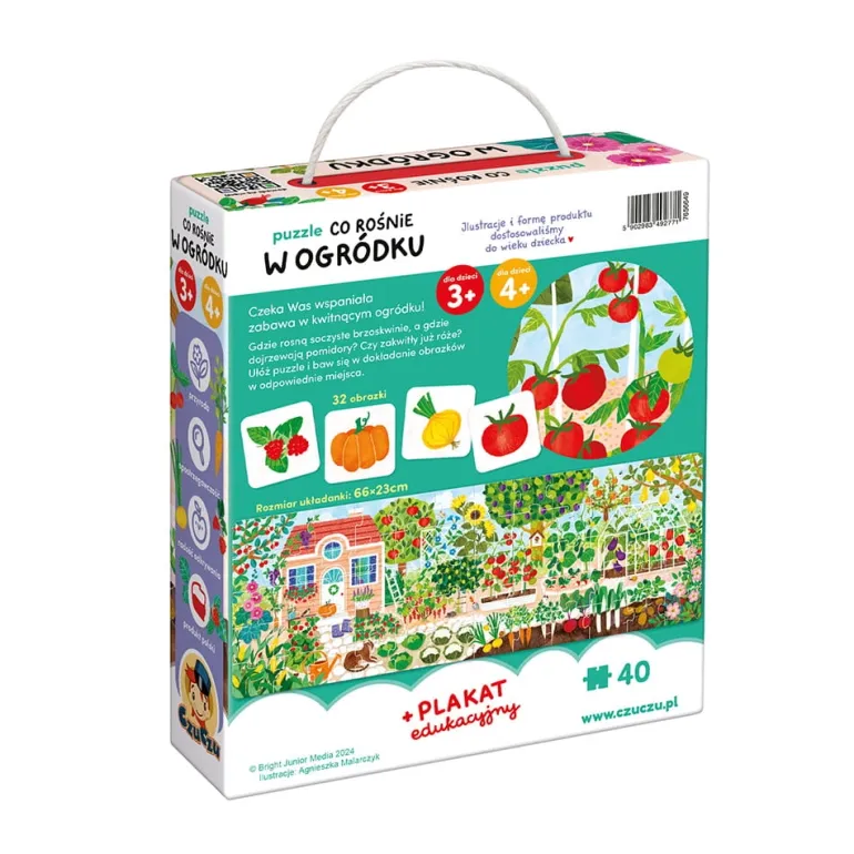 Puzzle Co rośnie W ogródku 40el. 3+