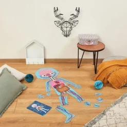 Puzzle dla Dzieci Edukacyjne Gigantyczne Ciało Człowieka