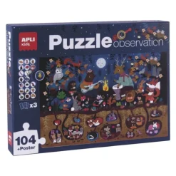 Puzzle dla Dzieci Obserwacyjne Las 104 el. 5+