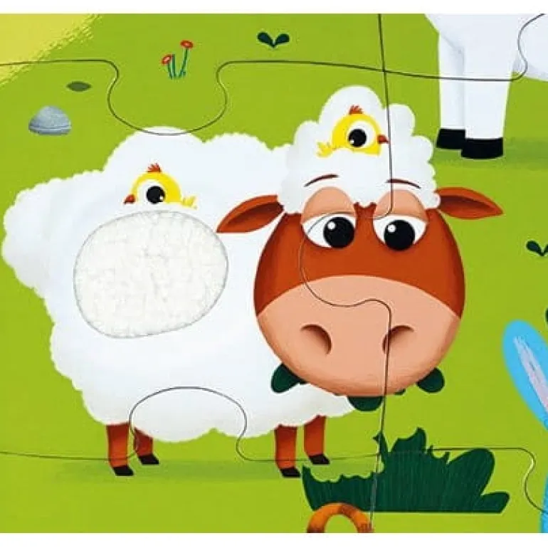 Puzzle dla Dzieci Sensoryczne Farma 20 el