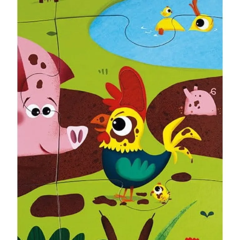 Puzzle dla Dzieci Sensoryczne Farma 20 el