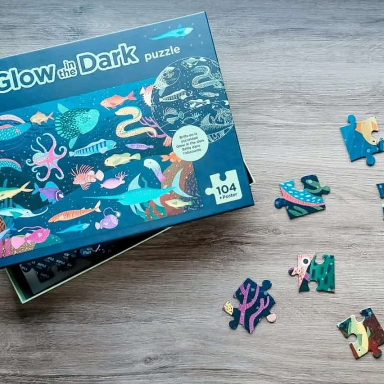 Puzzle dla Dzieci Świecące w Ciemności Ocean 5+