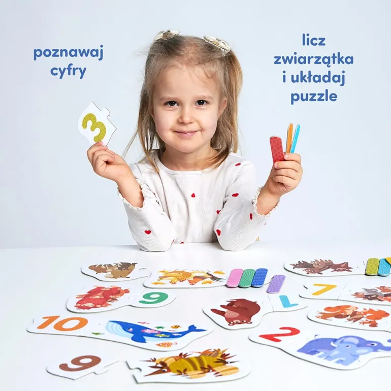 Puzzle do pary Cyferki 20el. 3+